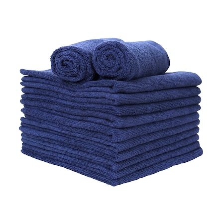 Monarch Microfiber Hand Towels 15 x 24 Navy, 12PK M915210N